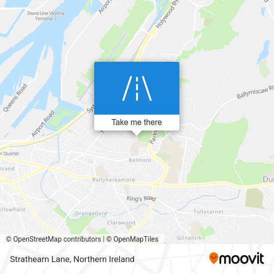 Strathearn Lane map
