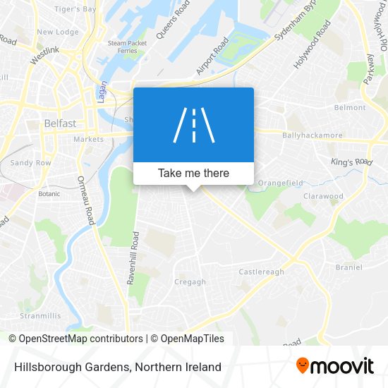 Hillsborough Gardens map