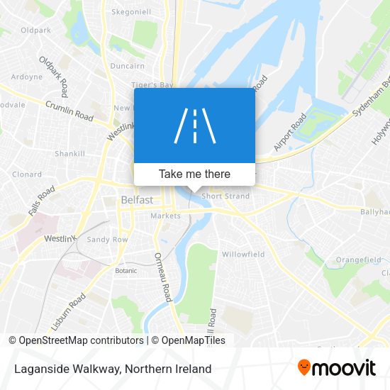 Laganside Walkway map