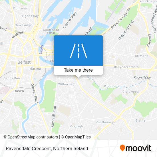 Ravensdale Crescent map