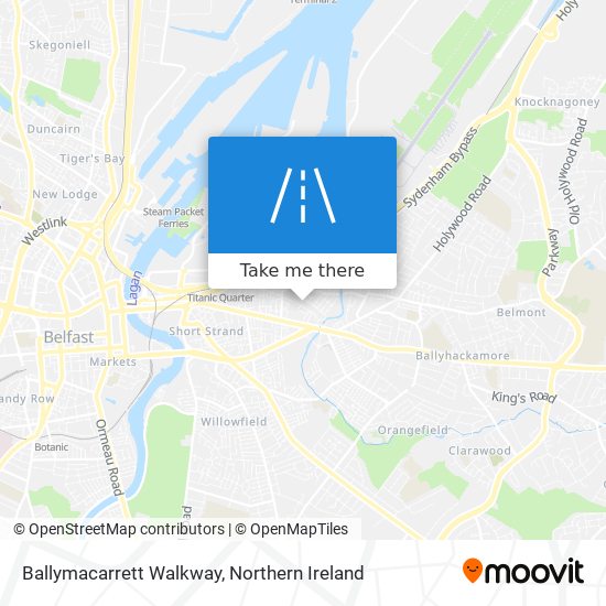 Ballymacarrett Walkway map