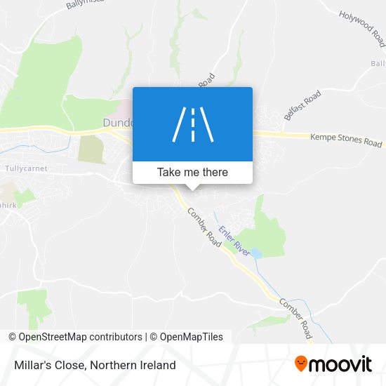 Millar's Close map