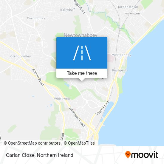 Carlan Close map