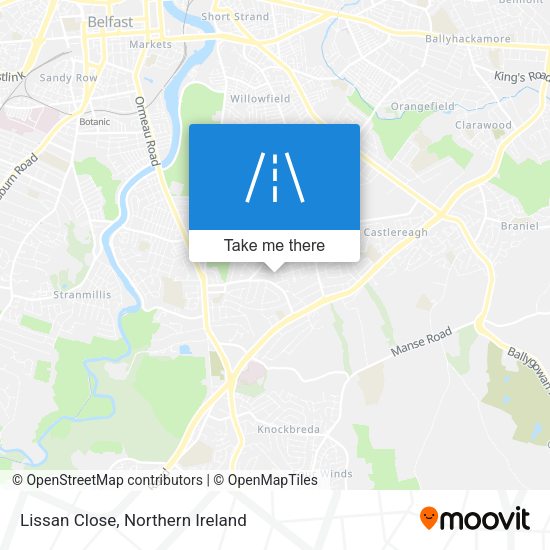Lissan Close map