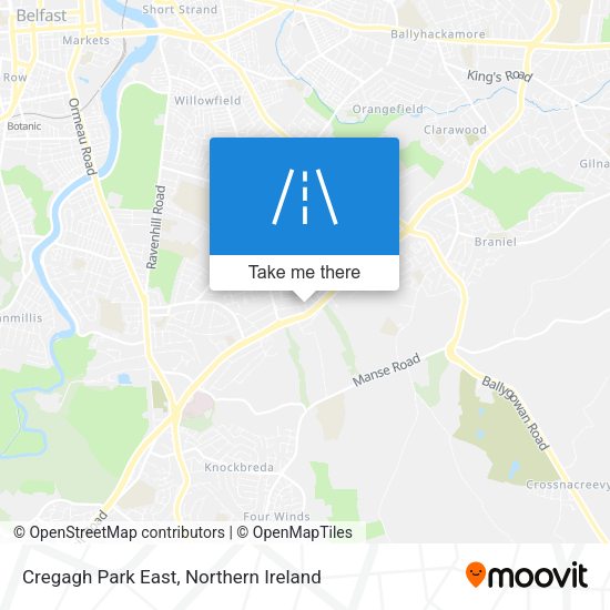 Cregagh Park East map