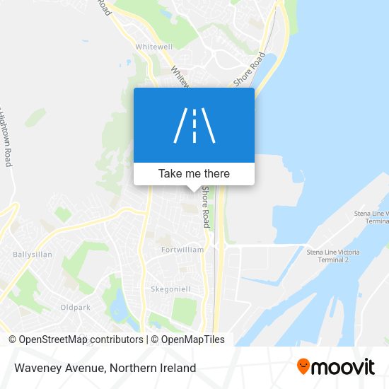 Waveney Avenue map
