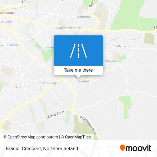 Braniel Crescent map