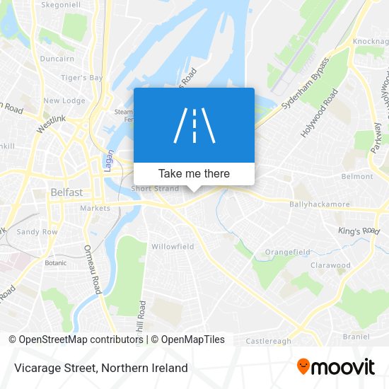 Vicarage Street map