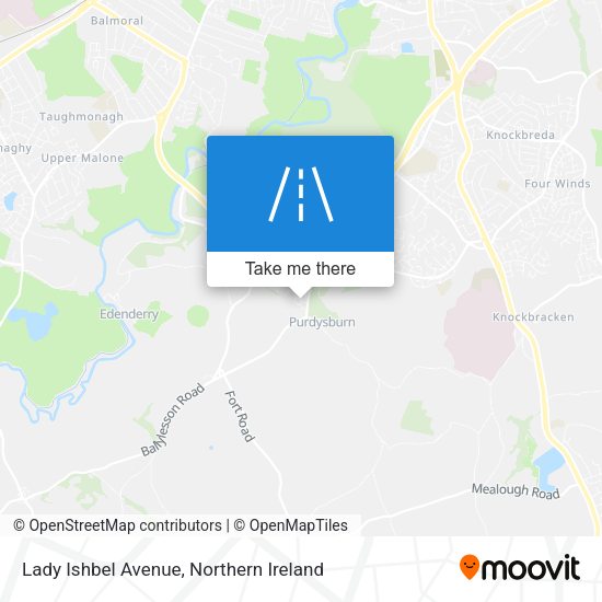 Lady Ishbel Avenue map