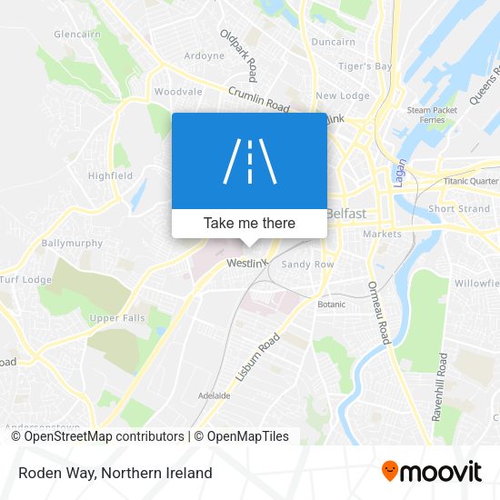 Roden Way map