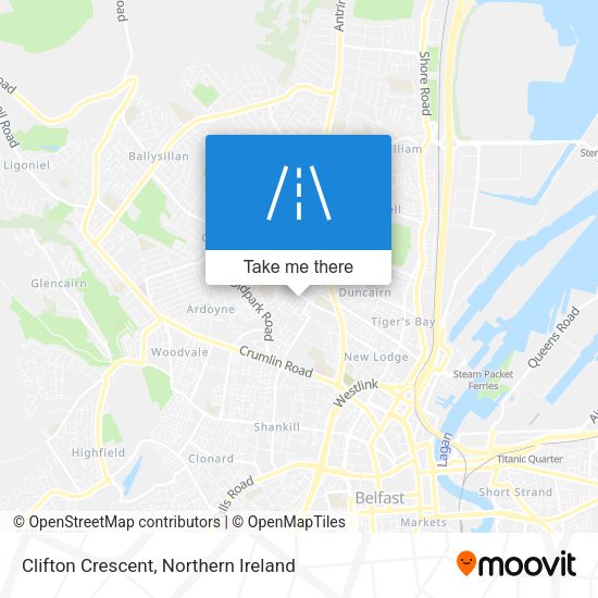 Clifton Crescent map