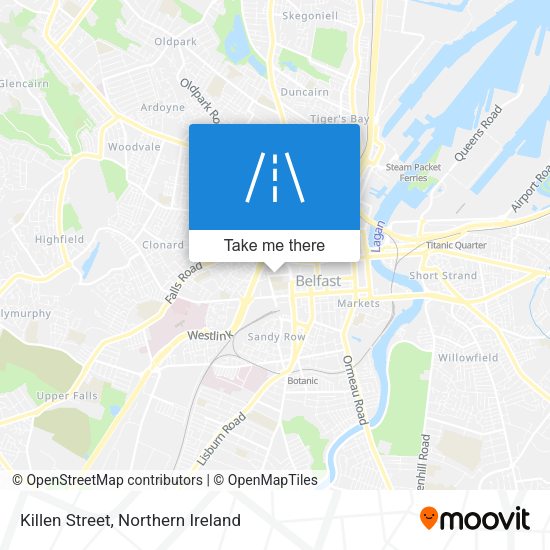 Killen Street map