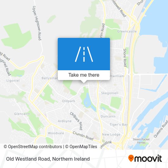 Old Westland Road map