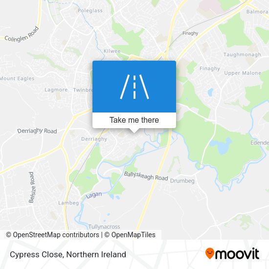 Cypress Close map