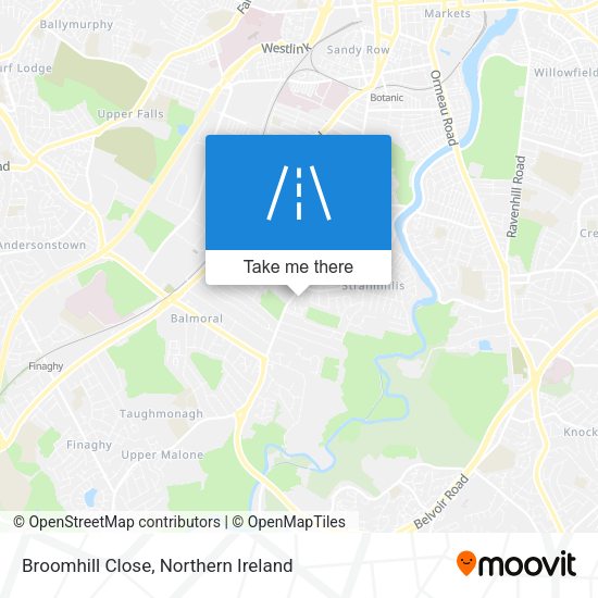 Broomhill Close map