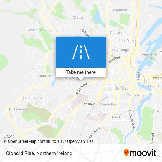 Clonard Rise map