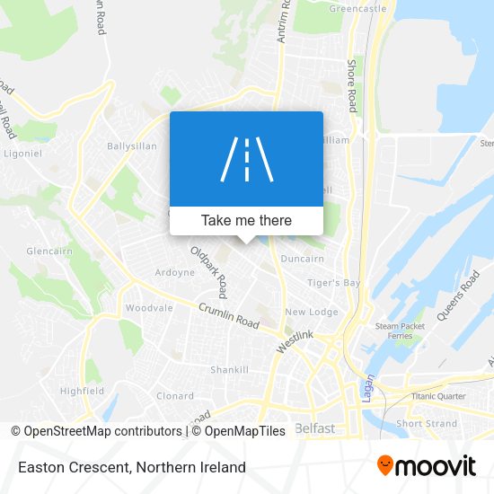 Easton Crescent map