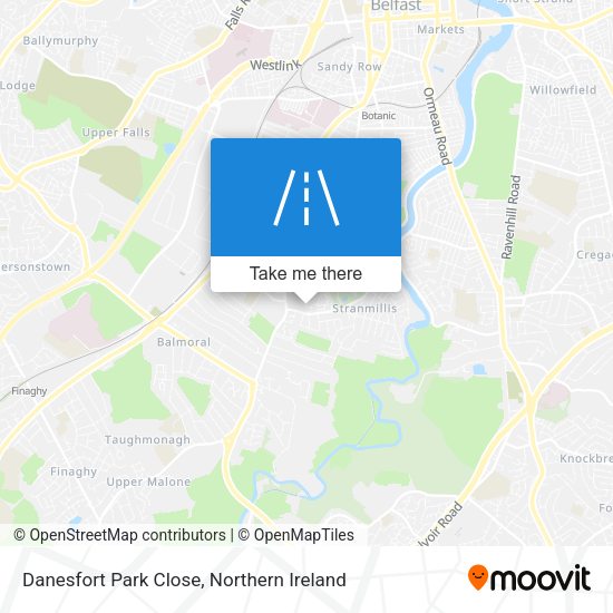 Danesfort Park Close map