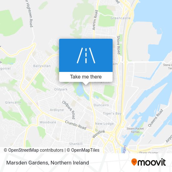 Marsden Gardens map