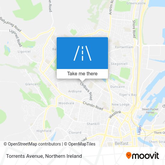 Torrents Avenue map