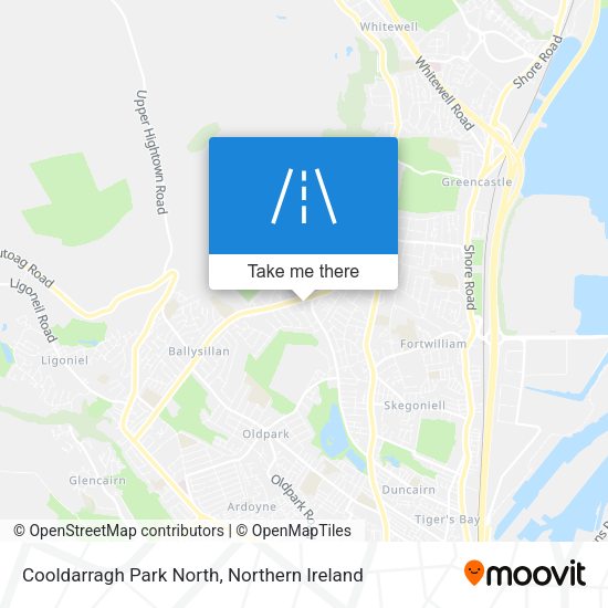 Cooldarragh Park North map