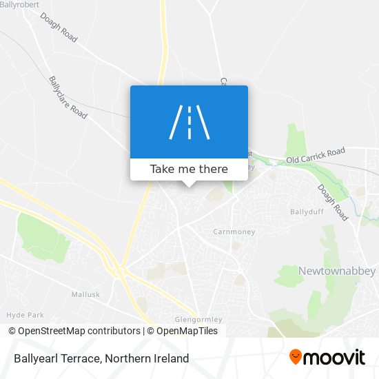 Ballyearl Terrace map