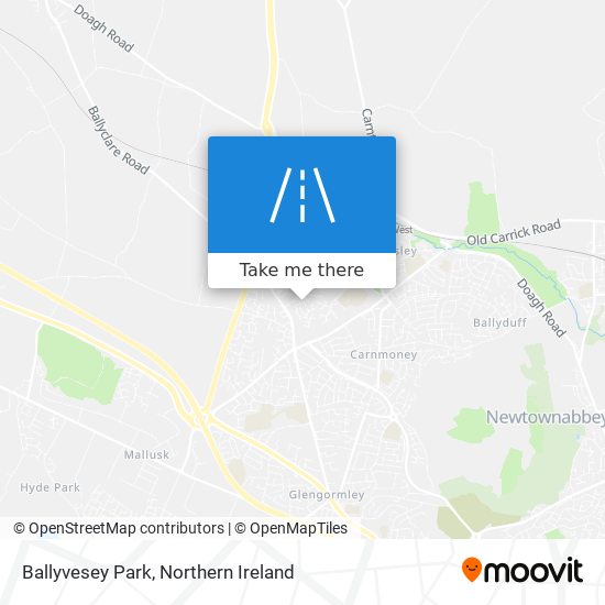 Ballyvesey Park map