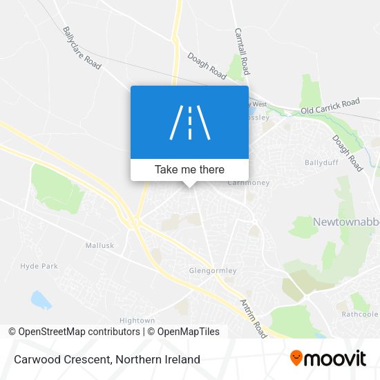 Carwood Crescent map