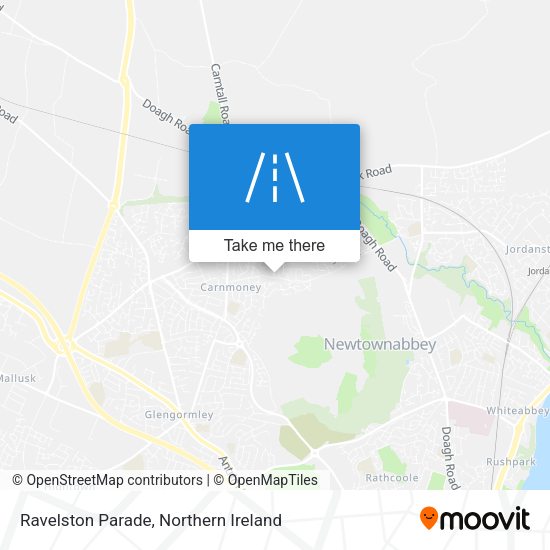 Ravelston Parade map