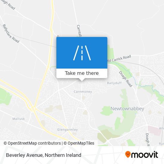 Beverley Avenue map