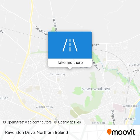 Ravelston Drive map