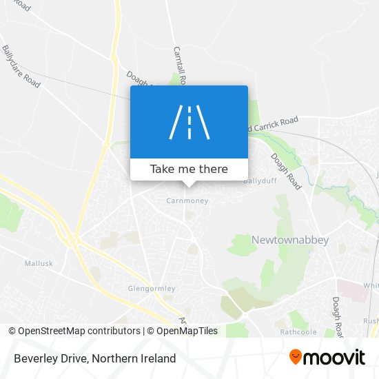 Beverley Drive map