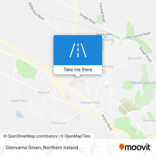 Glenvarna Green map