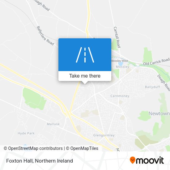 Foxton Hall map