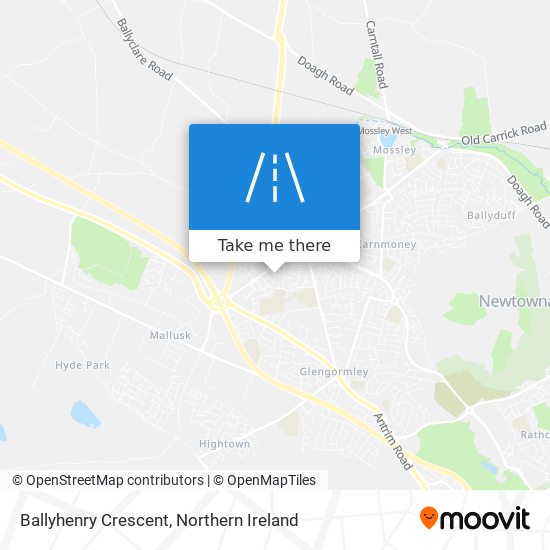 Ballyhenry Crescent map