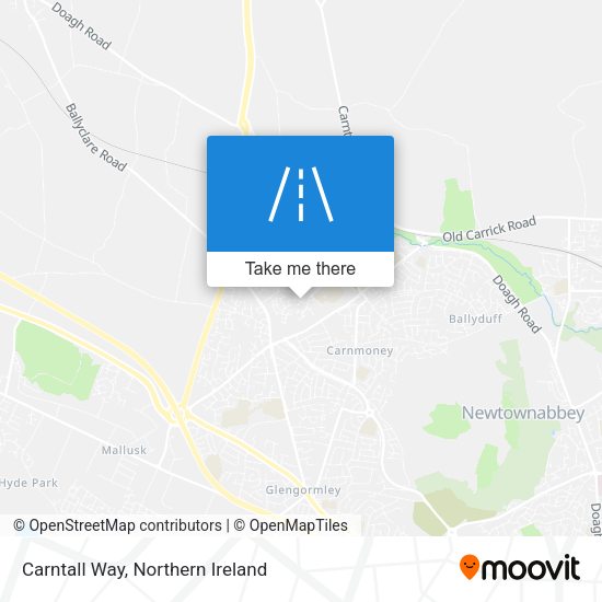 Carntall Way map