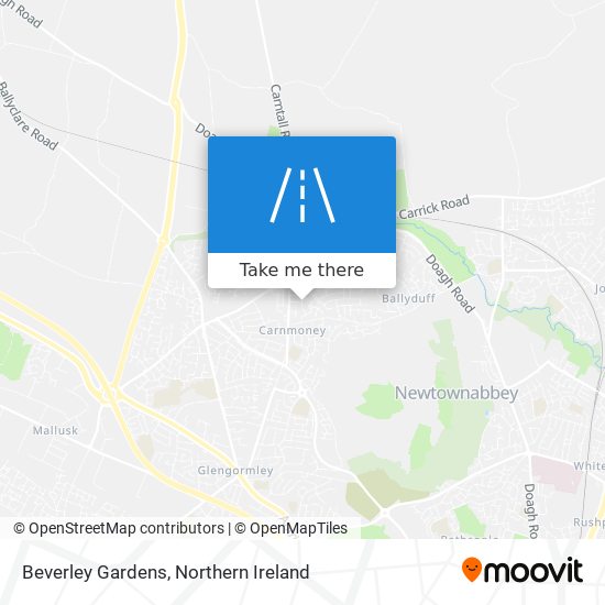 Beverley Gardens map