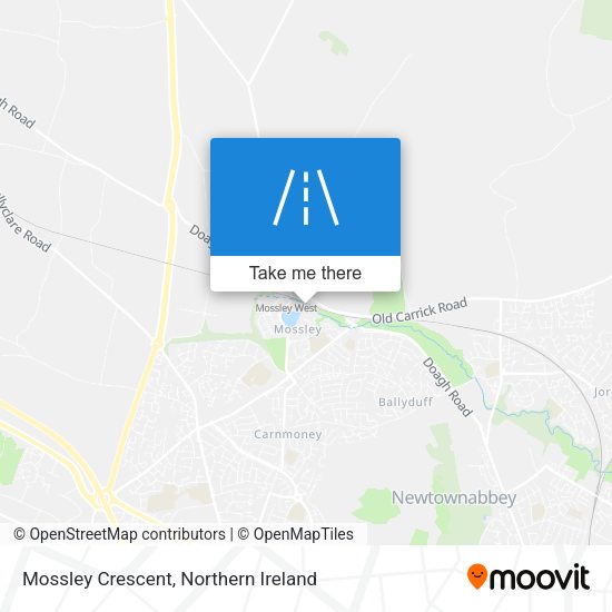 Mossley Crescent map