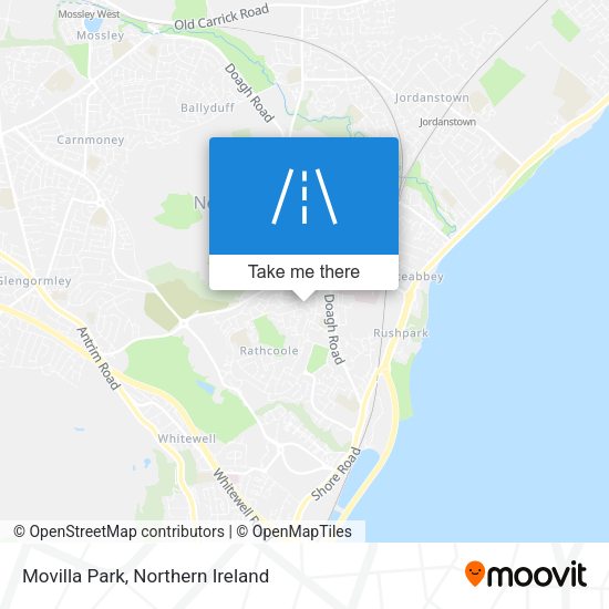 Movilla Park map