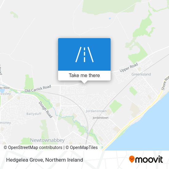 Hedgelea Grove map