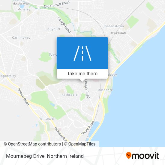 Mournebeg Drive map