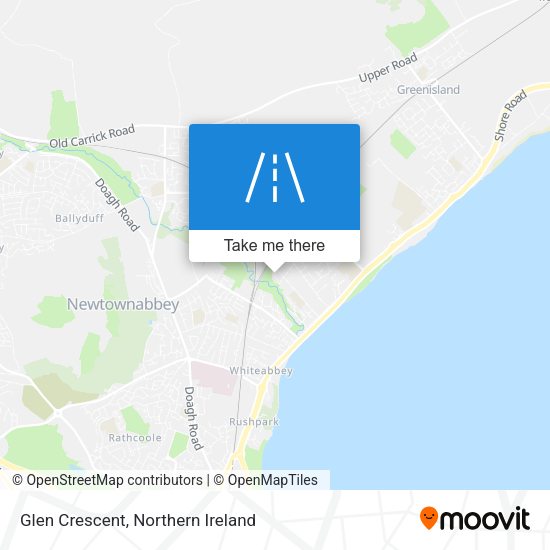 Glen Crescent map