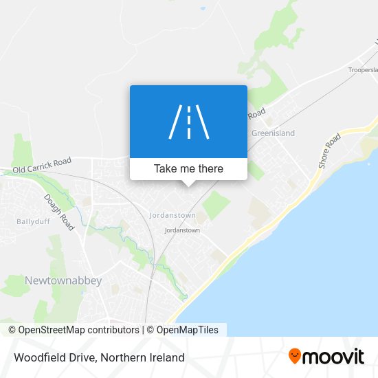 Woodfield Drive map