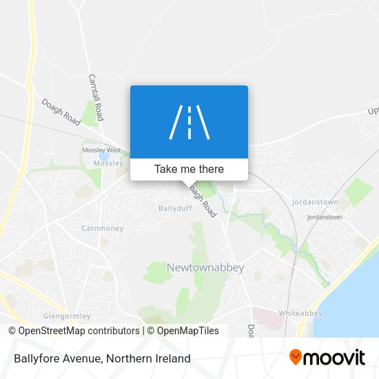 Ballyfore Avenue map