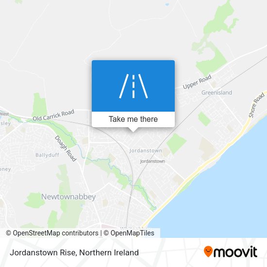 Jordanstown Rise map