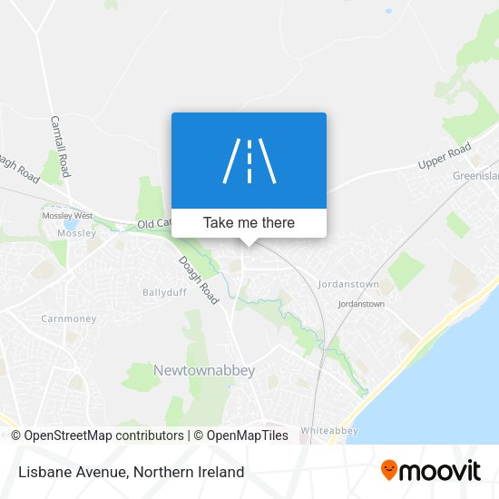 Lisbane Avenue map
