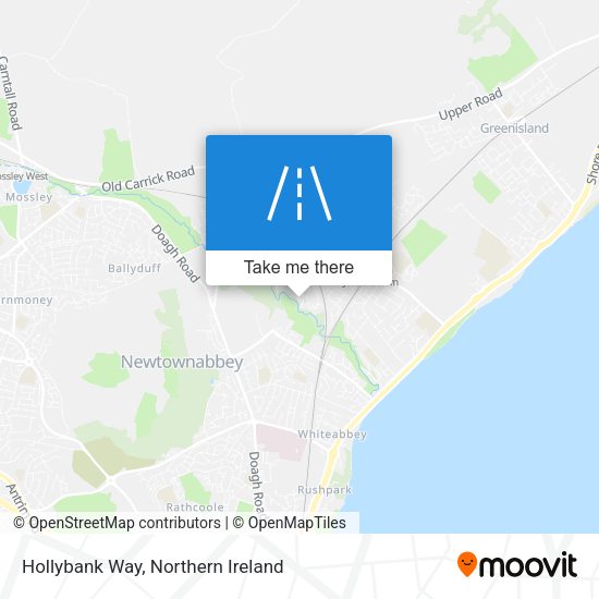 Hollybank Way map