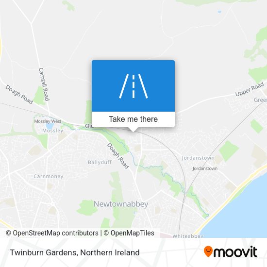 Twinburn Gardens map