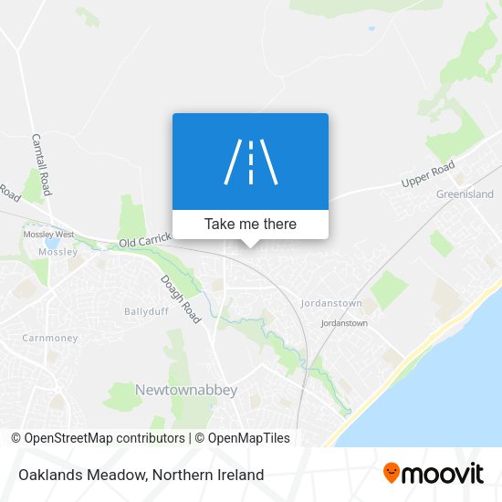 Oaklands Meadow map