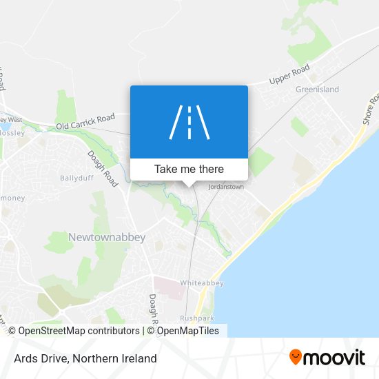 Ards Drive map